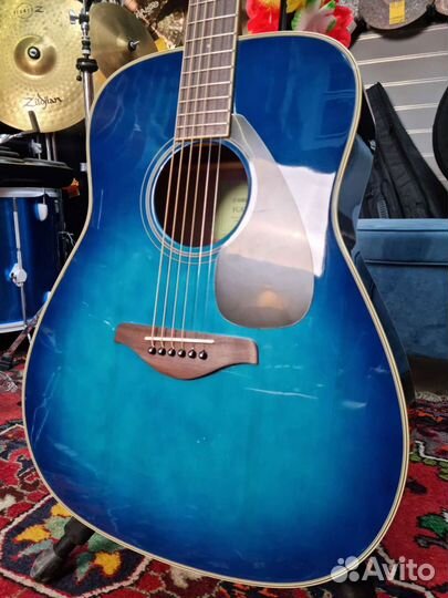 Акустическая гитара yamaha FG820 sunset blue