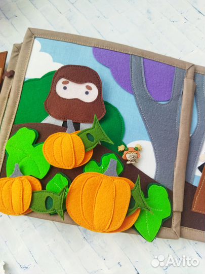 Книга из фетра Гарри Поттер