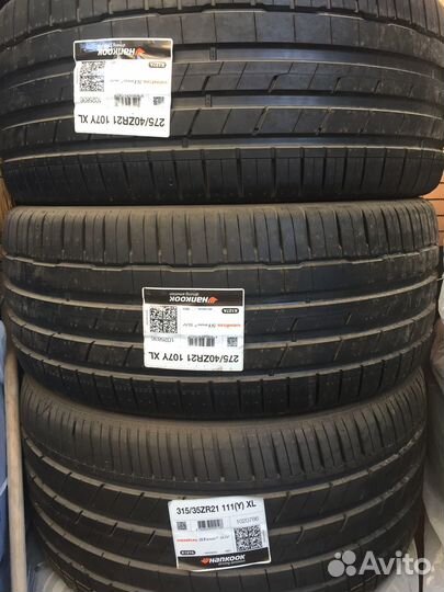 Hankook Ventus S1 Evo3 SUV K127A 275/40 R21 и 315/35 R21 112Y