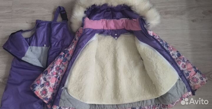 Зимний комбинезон для девочки 98