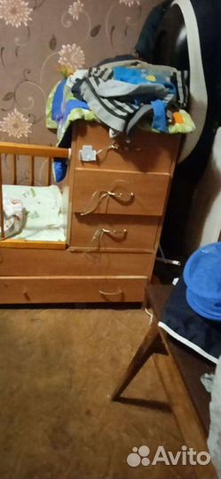 Детская кроватка трансформер с комодом
