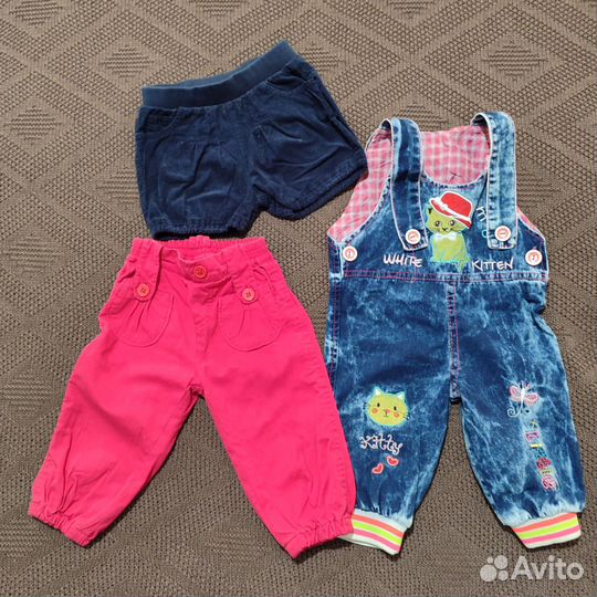 Детские вещи на девочку пакетом 68- 74