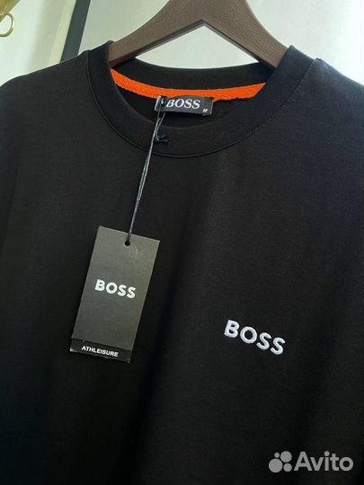 Футболка Hugo boss черная лучшее качество