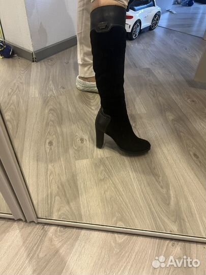 Сапоги зимние натуральная замша 37