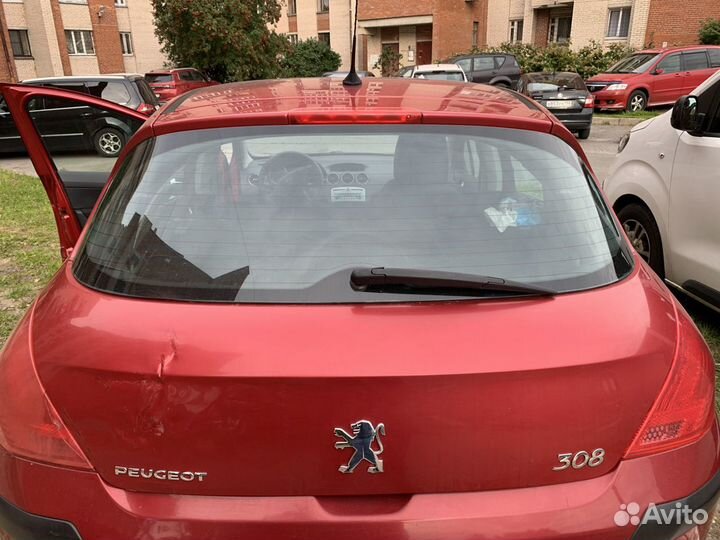 Хлопушка, крышка багажника пежо 308. 2010г в сборе