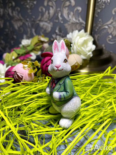 Фигурка Пасхальный кролик заяц - Ручная роспись