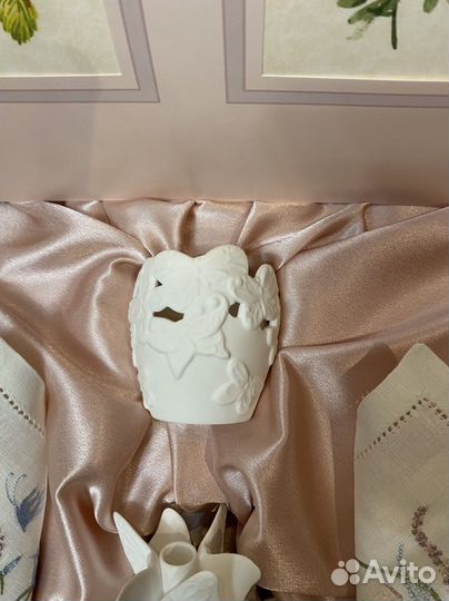 Керамический набор ручной работы ваза салфетницы