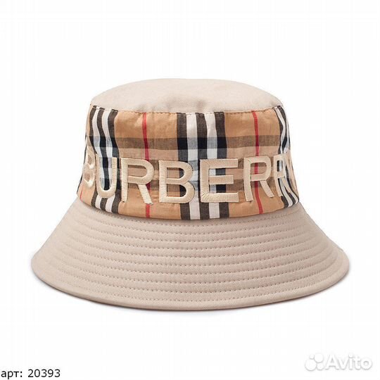 Панама burberry бежевая