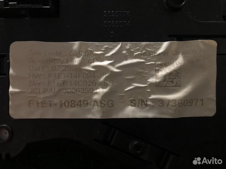 Приборка рп-7 ST от Форд Фокус 3 ST