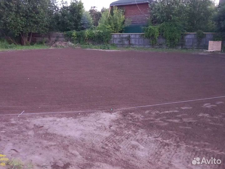 Вспашка участка минитрактором