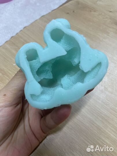 Силиконовый молд для мыла, свечи, гипса зайка