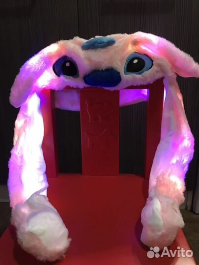 Шапка Стич с ушками и подсветкой