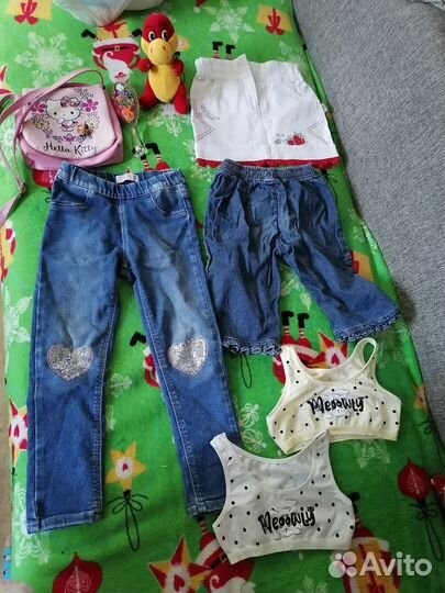 Детские вещи пакетом на девочку 98 104