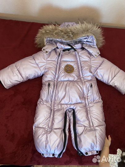 Зимний комбинезон для девочки 86 92