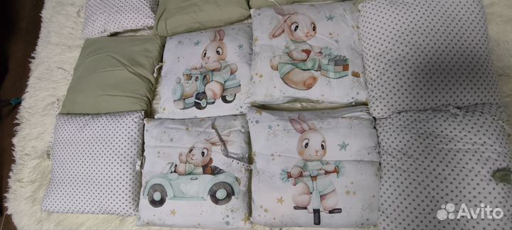 Комплект подушек для детской кроватки