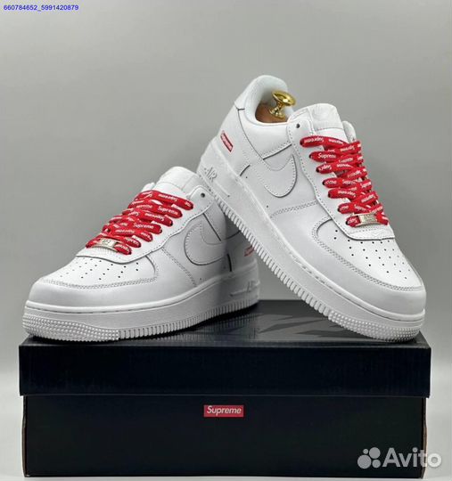 Кроссовки Nike Air Force 1 Low & Supreme (Арт.72833)