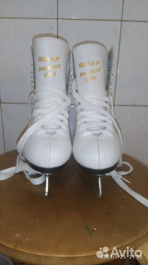 Коньки фигурные Graf montana gold 35р