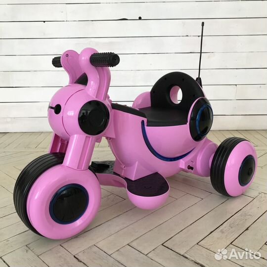 Электромотоцикл HL 300 розовый цвет