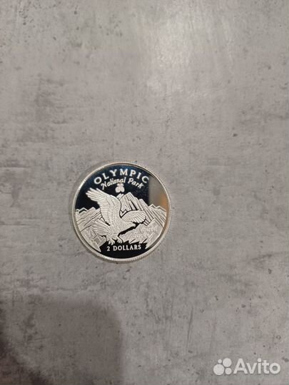 Монета коллекционная 2 долара