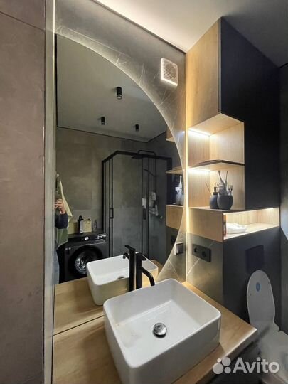 Зеркало в ванную с подсветкой на заказ