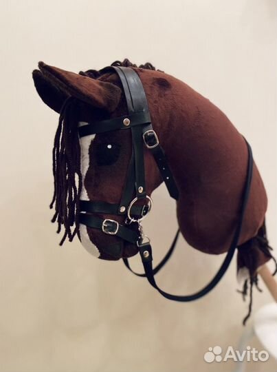 Хоббихорс/лошадка на палке с уздечкой