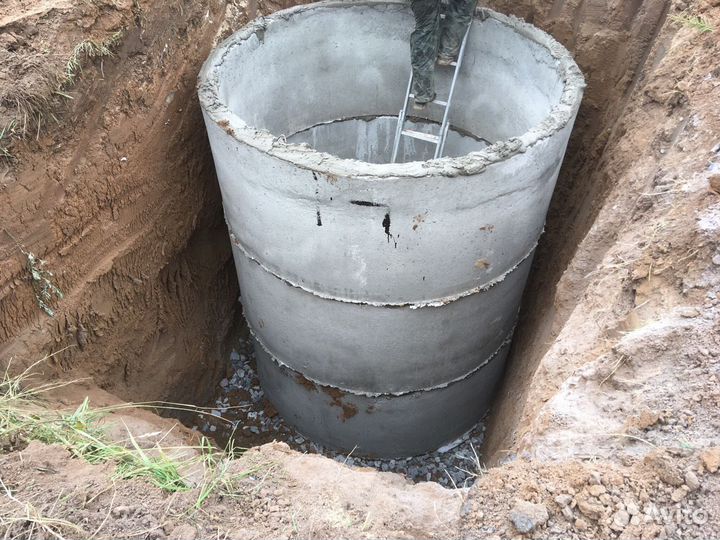 Септик - переливной - дренажный