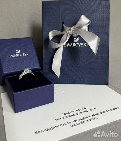 Новое Swarovski кольцо Nice 55 оригинал