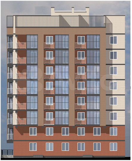 1-к. квартира, 48,4 м², 4/8 эт.