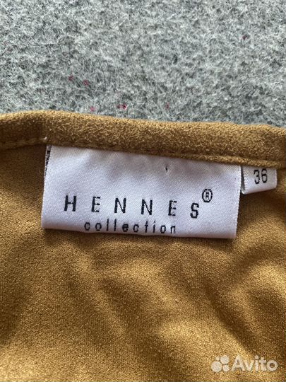 Топ коричневый hennes collection h&m 36р