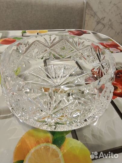 Салатник хрустальный большой СССР
