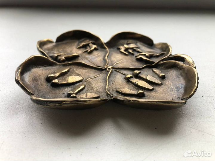 Пепельница четырехлистный клевер Куса антиквариат