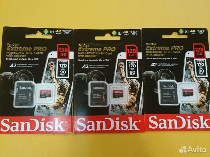Карта памяти SanDisk Extreme PRO 128gb