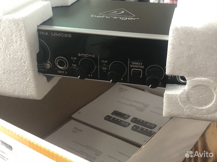 Внешняя звуковая карта behringer