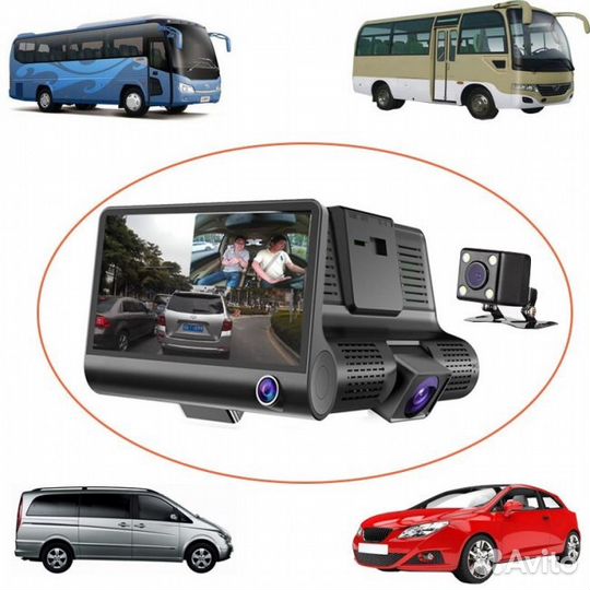 Видеорегистратор 3 в 1 Video Car DVR / регистратор