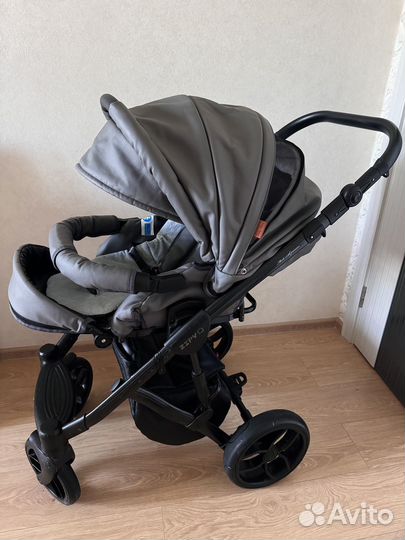 Продаю коляску baby merc 3 в 1 эко кожа