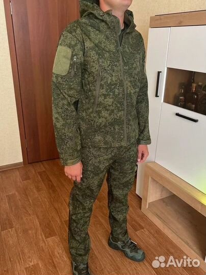 Костюм боевой тактический softshell (цифра)