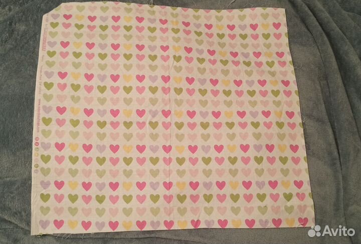 Ткань для пэчворка Сердечки