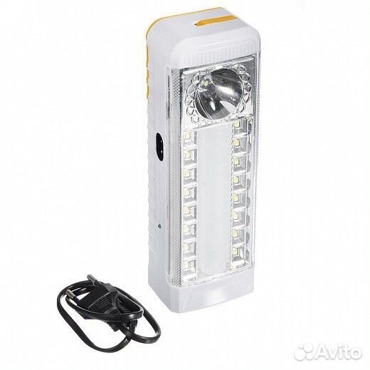 Фонарь аккумуляторный с зарядкой 20х5х7см