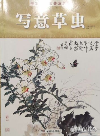 Книги, китайская живопись, насекомые и овощи