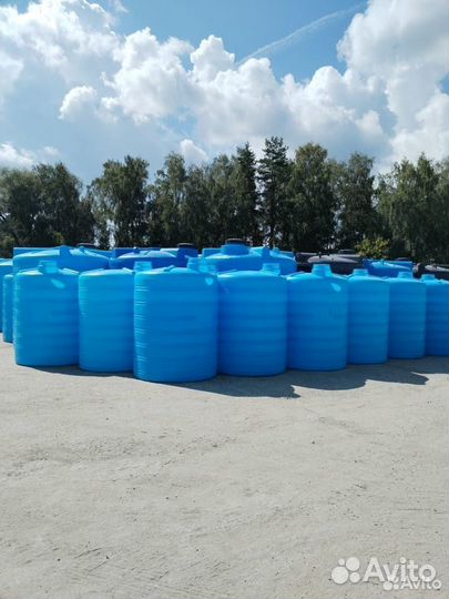 Емкость пластиковая 10 м3 для сыпучих продуктов (в