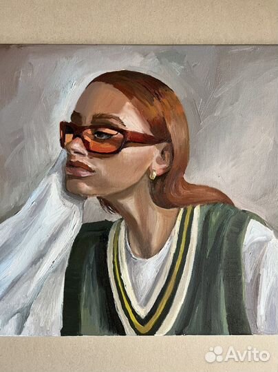 Картина маслом девушка
