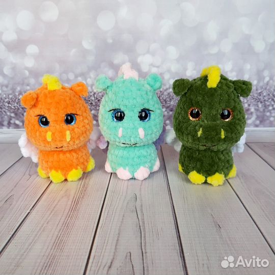 Вязаные игрушки дракон