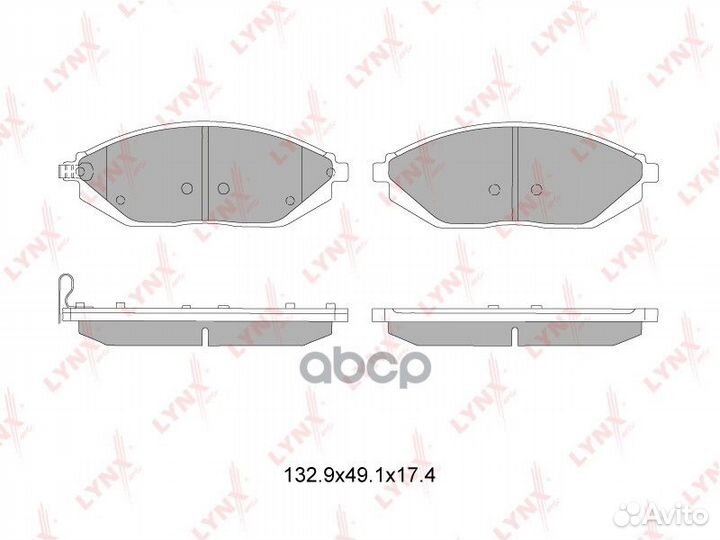 Колодки тормозные дисковые перед BD1815 LYN