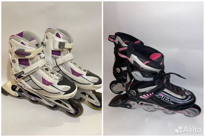 Ролики ReAction 39 и Fila 38. Защита в подарок