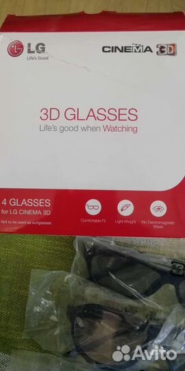 3d очки 4шт