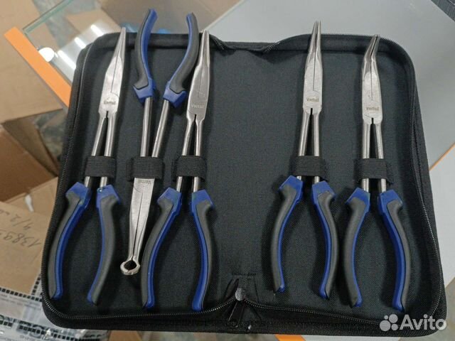 Набор длинногубцев 5 предметов в сумке