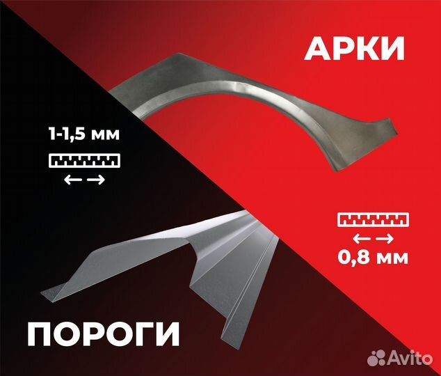 Пороги и арки Chevrolet Aveo T250 Череповец