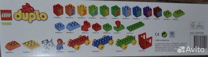 Lego Duplo 10558 поезд Считай и играй, 31 деталь