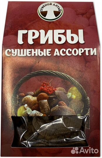 Гриб Ассорти резаный сушеный