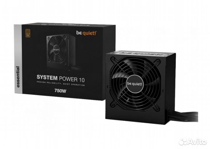 Блок питания be quiet system power 10 750W, черны